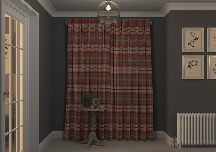 Highland, Rosso - Made to Measure Curtains - Image 7